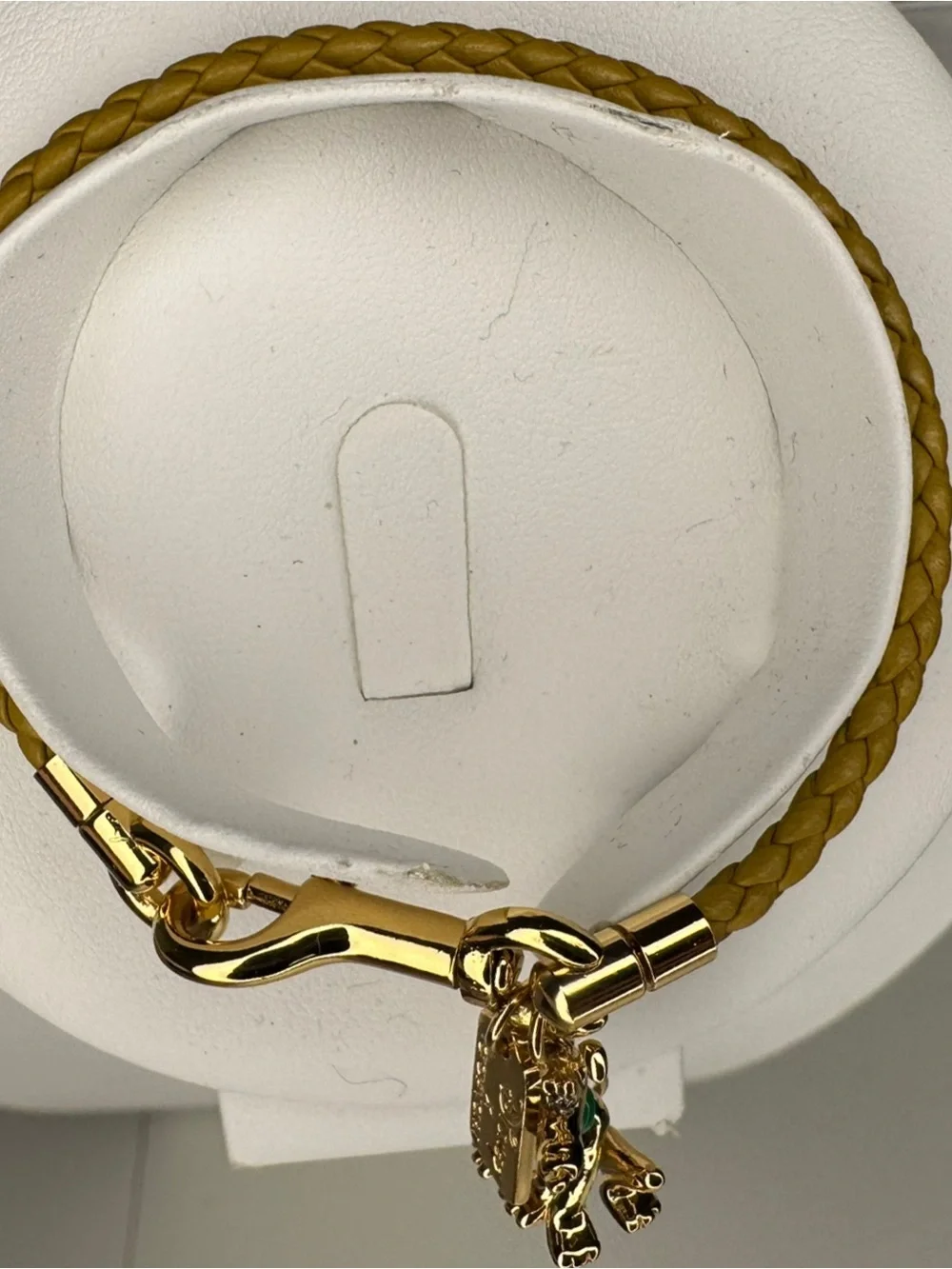 Disney X Coach Pluto Gold Plated And Braided Friendship Bracelet And Necklace